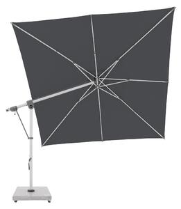 Doppler EXPERT 3 x 3 m – zahradní výkyvný slunečník s boční tyčí antracitová (kód barvy T840)