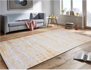 Šedo-žlutý koberec Floorita Abstract, 80 x 150 cm