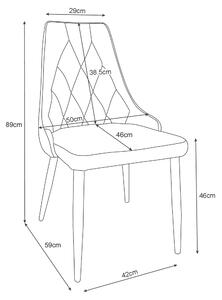 Jídelní židle Selvaraj II (šedá). 1071215