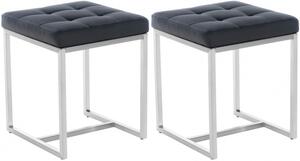 2 ks / set Taburet Barci, černá