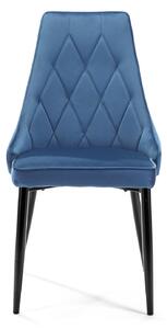 Jídelní židle Selvaraj (tmavě modrá) (4ks). 1069581