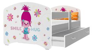 Dětská postel LUCY se šuplíkem - 140x80 cm - SMILE HUG