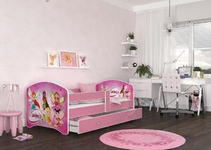 Dětská postel LUCY se šuplíkem - 140x80 cm - VÍLY