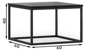Konferenční stůl Alan, černá / černý lesk
