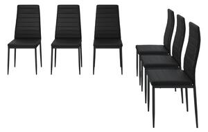 Židle jídelny Vicco Grand Černá 42.5 x 48 cm Sada 6 kusů, Model 40739