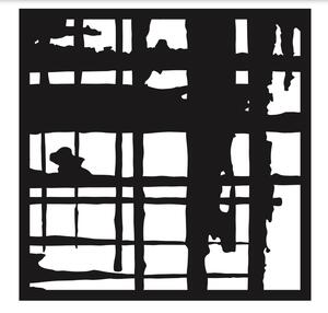 Okna do duše - dřevěný abstraktní obraz na zeď od 2opice.cz Materiál: ČERNÝ EBEN, Velikost (mm): 500 x 500