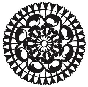 Mandala radosti - dřevěný obraz na zeď od 2opice.cz Materiál: ČERNÝ EBEN, Velikost (mm): 350 x 350