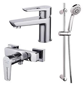 Cersanit S952-004-Sprchová sada s baterií +umyvadlová baterie MILLE lesklý chrom