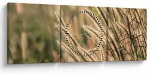 Obraz - Obilí (s hodinami) (90x30 cm)