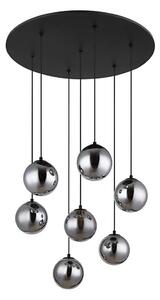Globo 56133-7H - LED Lustr na lanku RIHA 7xG9/3,5W/230V kouřová/černá