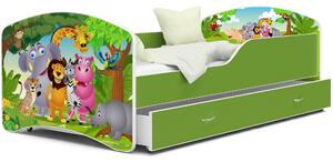 Dětská postel IGOR se šuplíkem - 160x80 cm - MADAGASKAR