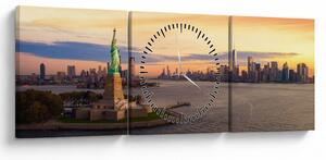 Obraz - New York city (s hodinami) (90x30 cm)