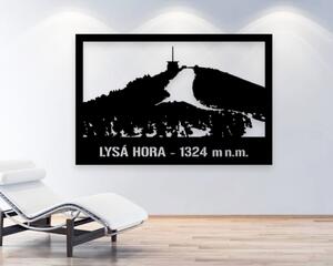 Jedinečný obraz na zeď - Lysá hora 1324 m n.m. od 2opice.cz Materiál: ČERNÝ EBEN, Velikost (mm): 360 x 240