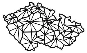 Dřevěná polygonální Mapa ČR na zeď od 2opice.cz Materiál: OŘECH, Velikost (mm): 485 x 290