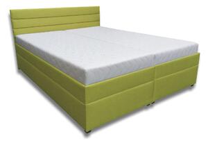 Manželská postel 180 cm Zulma (hnědá) (s pevným podkladem a úl. prostorem). 1004727