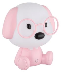 Globo 21761P - LED Stm. nab. dětská noční lampička PUPPY 1W/5V 500 mAh růžová