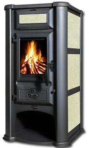 TIM SISTEM, krbová kamna na TP Lederata ECO 8,10 kW béžová