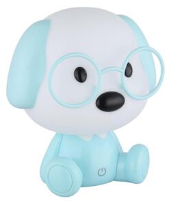 Globo 21761B - LED Stm. nab. dětská noční lampička PUPPY 1W/5V 500 mAh modrá
