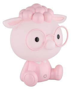 Globo 21760P - LED Stm. nab. dětská noční lampička SHEEPY 1W/5V 500 mAh růžová