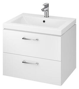 Cersanit S801-147-DSM - Závěsná koupelnová skříňka s umyvadlem LARA 60 cm bílá
