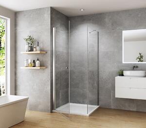 Heilmetz sprchový kout 90x90x185cm křídlové dveře s bočním panelem Čtvercový sprchový kout 6mm bezpečnostní sklo s nano vrstvou