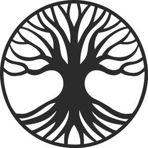 Dřevěný symbol Stromu života na zeď od 2opice.cz Materiál: OŘECH, Velikost (mm): 220 x 220