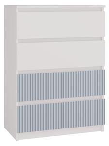 Topeshop M4 FR BLUE KPL, Modrá, Bílá, 4 zásuvka/zásuvek, Dřevotřískové desky, 700 mm, 400 mm, 970 mm