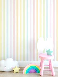 FUGU Tapeta duha pastelová - Rainbow pastel Materiál: Digitální eko vlies - klasická tapeta nesamolepicí