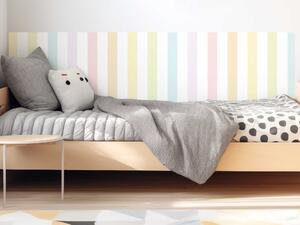 FUGU Ochrana steny za postel Duha - Rainbow strips pastel Varianta ochrany zdi: Delší strana postele 200x65 cm