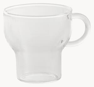Sada ručně foukaných skleněných hrnků z borosilikátového skla Glas Mug, 2 díly