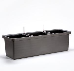 Velkoobjemový truhlík Berberis TRIO 117 cm - antracit