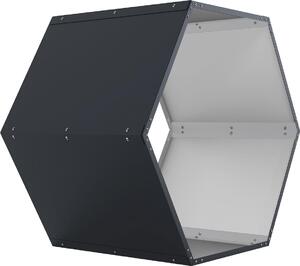 Přístřešek na dřevo G21 HEX 53 - 92 x 60 cm, antracitový