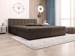 Manželská postel s úložným prostorem 160x200 ROSIE 11 - hnědá