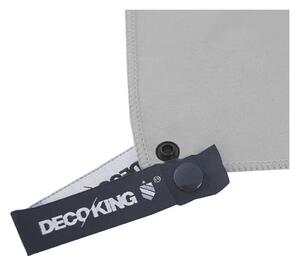 Set šedé rychleschnoucí osušky a ručníku DecoKing EKEA, 70 x 140 cm + 30 x 50 cm