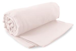 Set růžové rychleschnoucí osušky a ručníku DecoKing EKEA, 70 x 140 cm + 30 x 50 cm