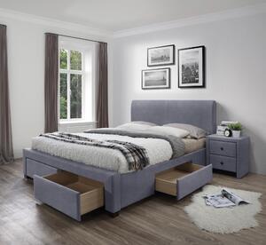 Manželská postel 160 cm Aldeia 3 160 (šedá) (s roštem a úl. prostorem). 1008000