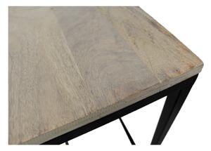 Odkládací stolek z neopracovaného mangového dřeva HSM collection Read
