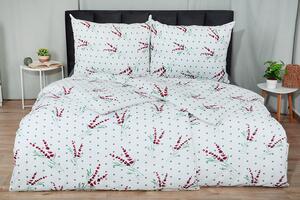 Krepové povlecení prodloužené LEVANDA fuchsiové 140x220 cm kvetiny