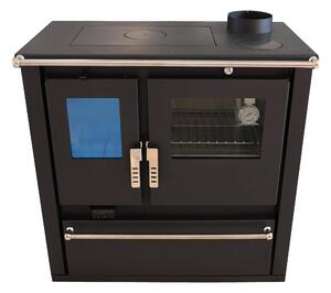 Krbová kamna CS Plus inox černá, energetická účinnost A+ 82,20 %, 7,7 kW, 830 x 500 x 860 mm
