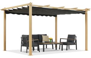 Barbados terasová pergola 3x4 m Garden Point woodlike-antracitová