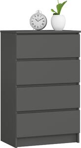 AKORD Furniture Factory OP0LK-6SZAR003, 4 zásuvka/zásuvek, Matný, 16 mm, 51 cm, 400 mm, 600 mm