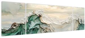 Obraz - 3D abstrakce moře (170x50 cm)