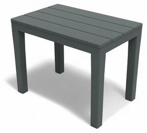 Nízký venkovní stolek z pryskyice 60 x 39 x 45 cm, model Timor – antracitová barva