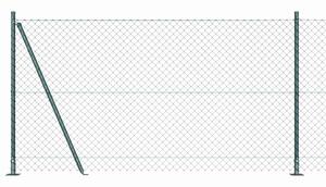 Zábradlí s betonovým základem 10 x 1,2 m Ocel potažená PVC 3351230