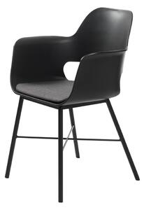 Černá jídelní židle Unique Furniture Wrestler