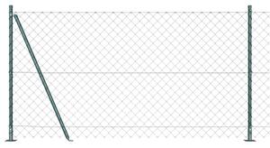 Zábradlí s betonovým základem 10 x 1,2 m Ocel potažená PVC 3351238