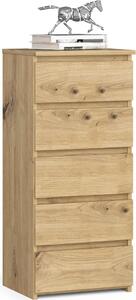 Komoda CL5 40 cm Dub Artisan s 5 zásuvkami - Elegantní noní stolek pro praktické uloení