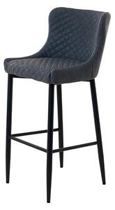 Šedá čalouněná barová židle Unique Furniture Ottowa