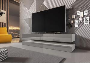 VIVALDI Televizní stolek FLY bílý/šedý