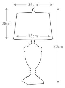 Quoizel QZ-DENNISON-PN - Stolní lampa DENNISON 1xE27/60W/230V lesklý chrom